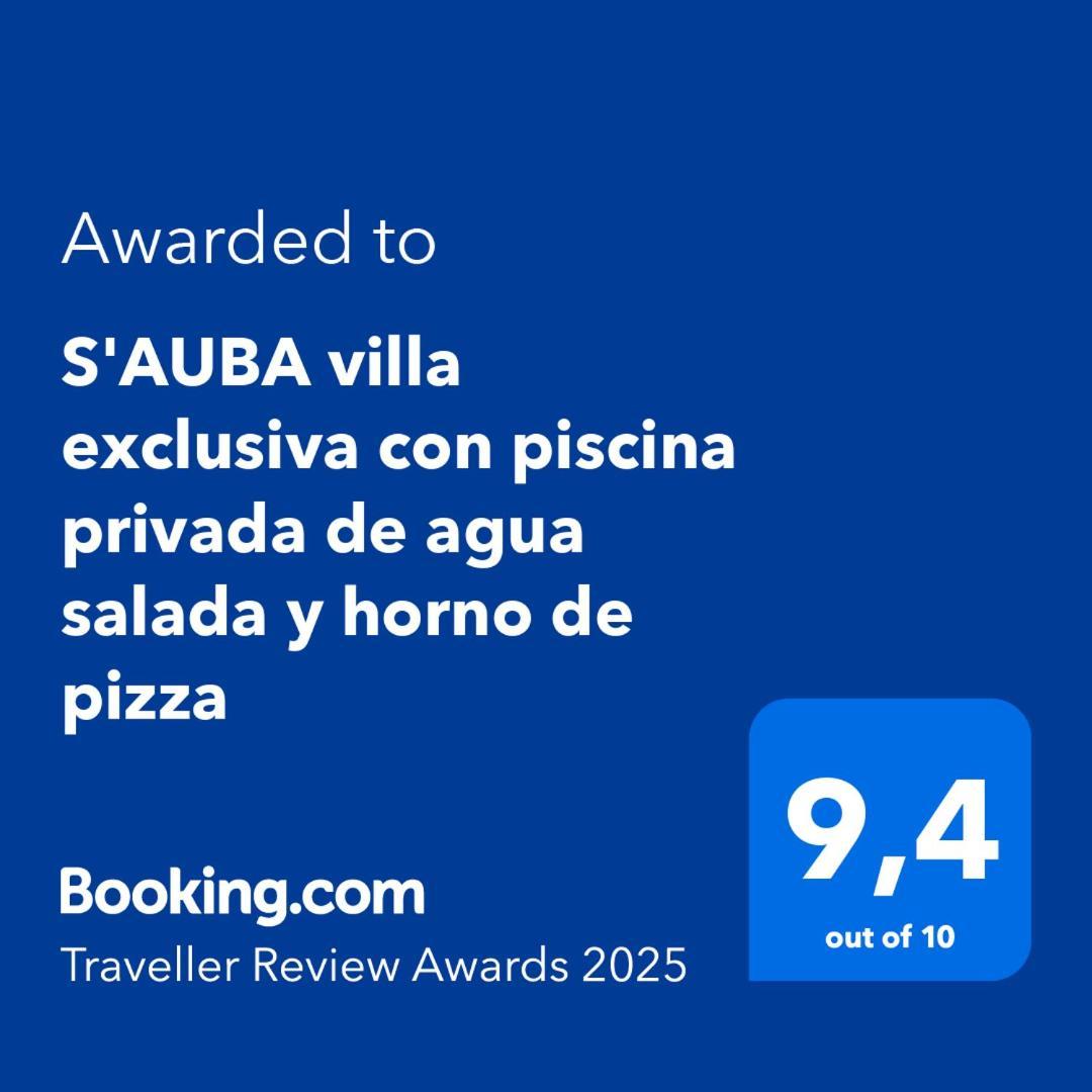 S'Auba Villa Exclusiva Con Piscina Privada De Agua Salada Y Horno De Pizza Меркадаль Экстерьер фото